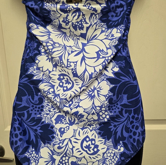 Ralph Lauren Blue Floral Underwire Tummy Control Bandeau Removeable One Piece 14 - Picture 10 of 16
